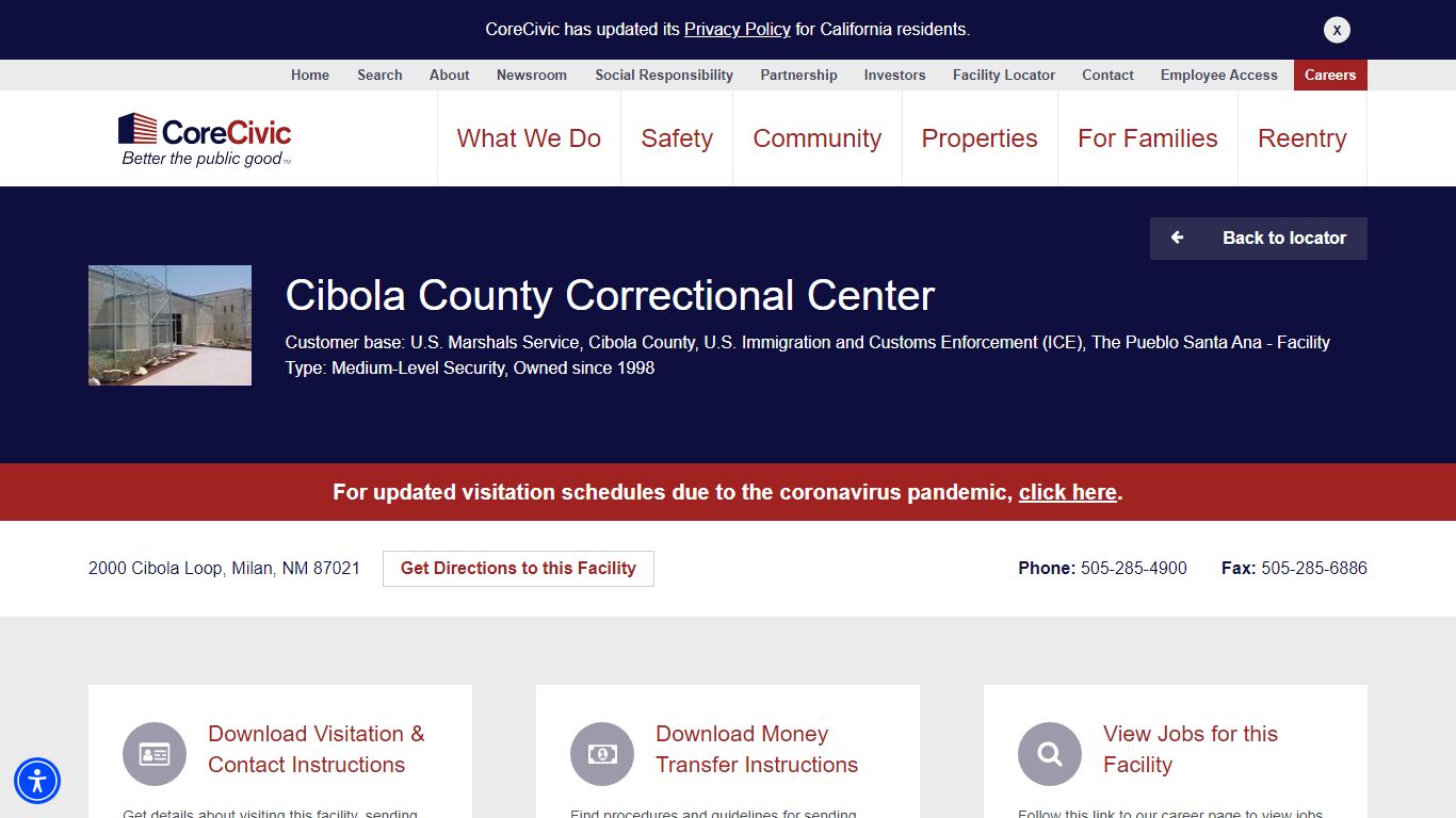 Cibola County Correctional Center - CoreCivic