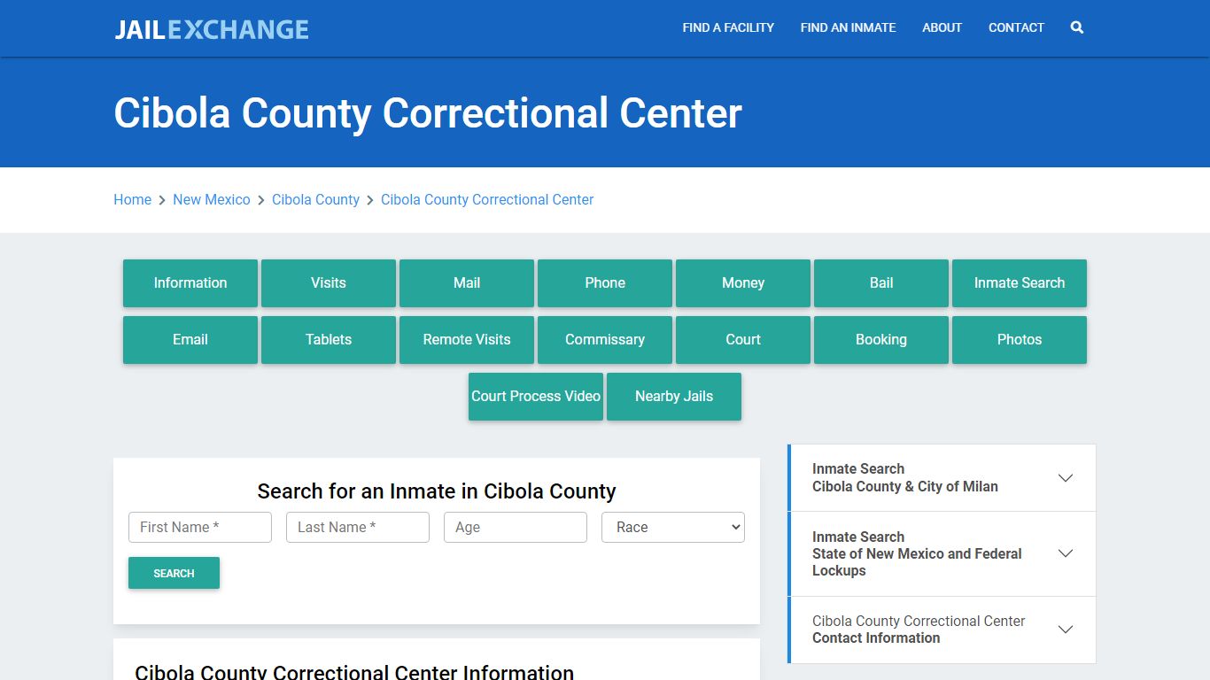 Cibola County Correctional Center - Jail Exchange